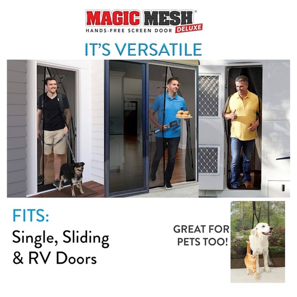 NIB MAGIC MESH DELUXE HANDS FREE SCREEN DOOR 🚪 - Picture 3 of 6